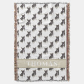 Couverture Frenchie (Noir & Tan Tricolore)  (devant Vertical)