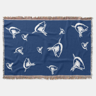 Couverture Frénésie de requins blancs et bleus vivant sur la