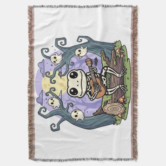Couverture Frog Skeleton Playing Ukulele with Ghosts (devant Vertical)
