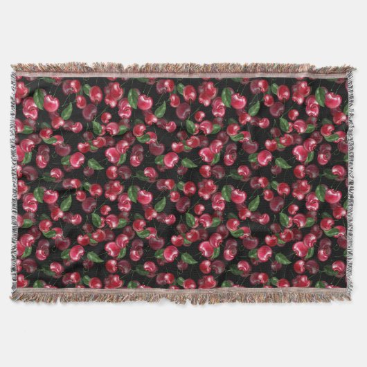 Couverture Fruit cerise sur noir (Devant)