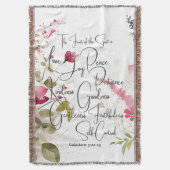 Couverture Fruit de l'Esprit floral rose (devant Vertical)