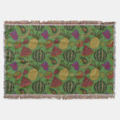 Couverture Fruit motif transparent | motif de surface de frui (Devant)