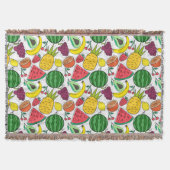 Couverture Fruit motif transparent | motif de surface de frui (Devant)