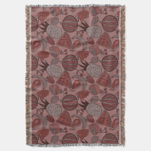 Couverture Fruit motif transparent | motif de surface de frui (devant Vertical)