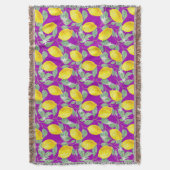 COUVERTURE FRUITS DE CITRON SUR FOND VIOLET (devant Vertical)
