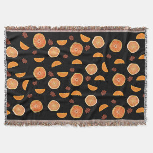 Couverture Fruits d'orange Tranches et cannelle