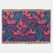 Couverture Fuchsia en bleu et violet (Devant)