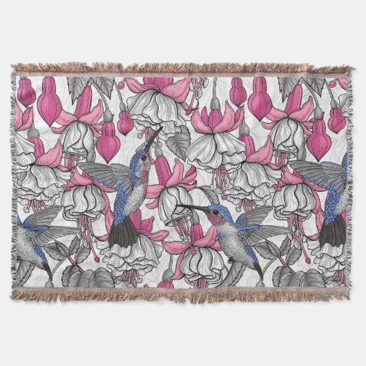 Couverture Fuchsia et colibris blancs (Devant)