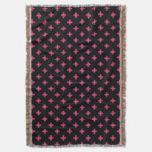 Couverture Fuchsia polka croise sur noir (devant Vertical)