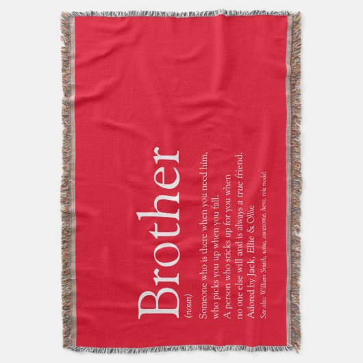 Couverture Fun Cool Brother Définition Modern Red (devant Vertical)