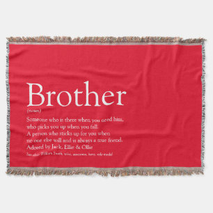 Couverture Fun Cool Brother Définition Modern Red