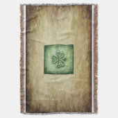 Couverture Fun grundge shamrock irlandais chanceux (devant Vertical)