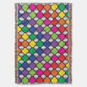 Couverture Fun Psychedelic Quatrefoil Imprimer Motif (devant Vertical)