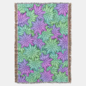 Couverture Fun Purple et Fleurs vertes (devant Vertical)