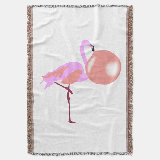 Couverture Funky Bubble Flamant rose de gomme soufflante bull (devant Vertical)
