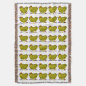 Couverture Funky Yellow Ram Chinois Année Zodiac Anniversaire (devant Vertical)
