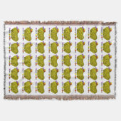 Couverture Funky Yellow Ram Chinois Année Zodiac Anniversaire (Devant)