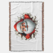 Couverture Funny 3D Santa Claus Christmas Holiday Design (devant Vertical)