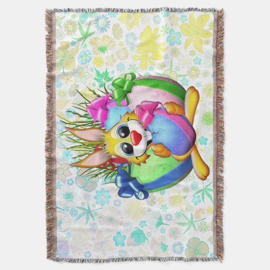 Couverture Funny Bunny biting an Easter Egg (devant Vertical)