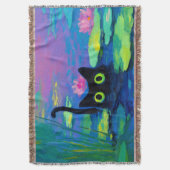 Couverture Funny Chat noir nager dans l'étang | L'art bizarre (devant Vertical)