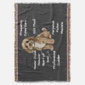 Couverture Funny Cute Anatomy of a Cockapoo Dog Lover (devant Vertical)