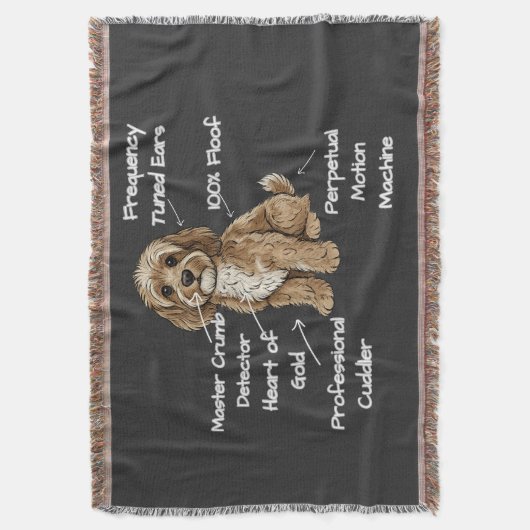 Couverture Funny Cute Anatomy of a Cockapoo Dog Lover (devant Vertical)