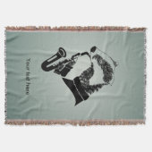 Couverture Funny Noir et Blanc Badger Saxophone (Devant)