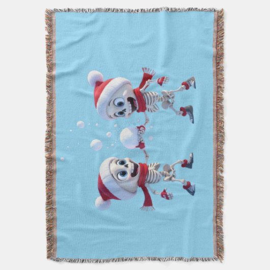 Couverture Funny Santa Skeletons Having a Snowball Fight (devant Vertical)