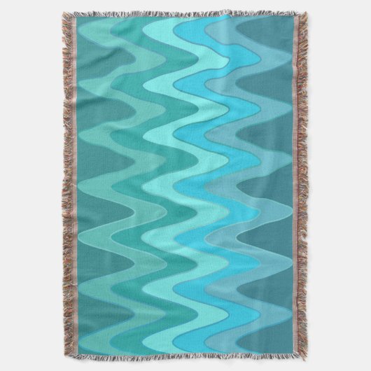 Couverture Funny Sinus Waves Ocean blue + votre idée (devant Vertical)