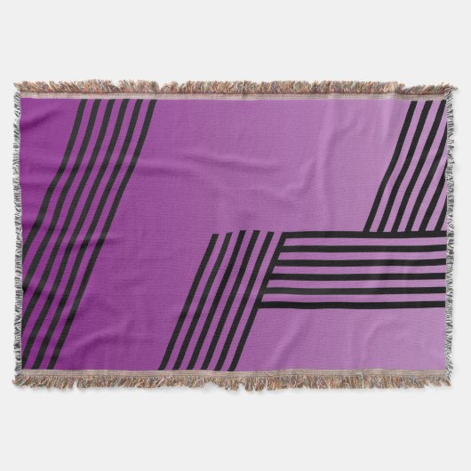 Couverture Funny Stripes Motif - geo noir + votre backgr. (Devant)
