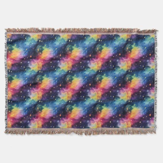 Couverture Galaxie colorée avec étoiles et spirales (Devant)