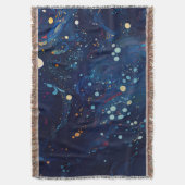 Couverture Galaxie tourbillonnante bleu marine de minuit abst (devant Vertical)