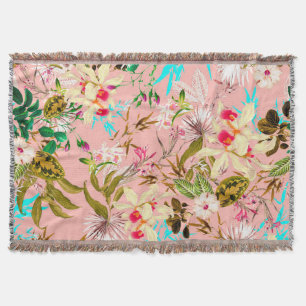 Couverture Gardenia Motif Vintage de la nature botanique
