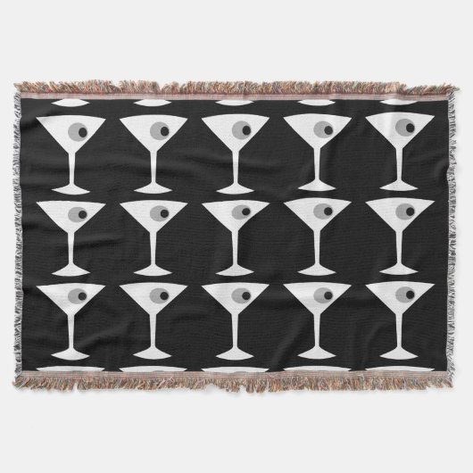 Couverture Garder 'Em Coming Martini Jeter Blanket (b&w) (Devant)