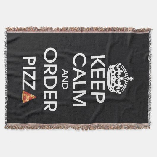 Couverture Gardez Le Calme Et Commandez De La Pizza (Devant)