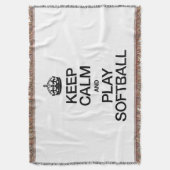 COUVERTURE GARDEZ LE CALME ET JOUEZ AU SOFTBALL (devant Vertical)