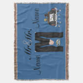 Couverture Gay Mariage GIft Blanket Jeter Custom (devant Vertical)