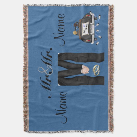 Couverture Gay Mariage GIft Blanket Jeter Custom (devant Vertical)