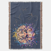 Couverture Gemini Sweet 16 Custom Name Blanket (devant Vertical)