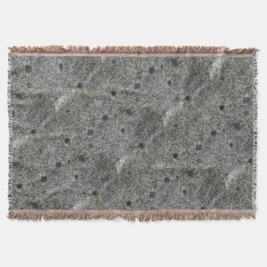 Couverture Géologie Gris Granite Rock avec mousse (Devant)