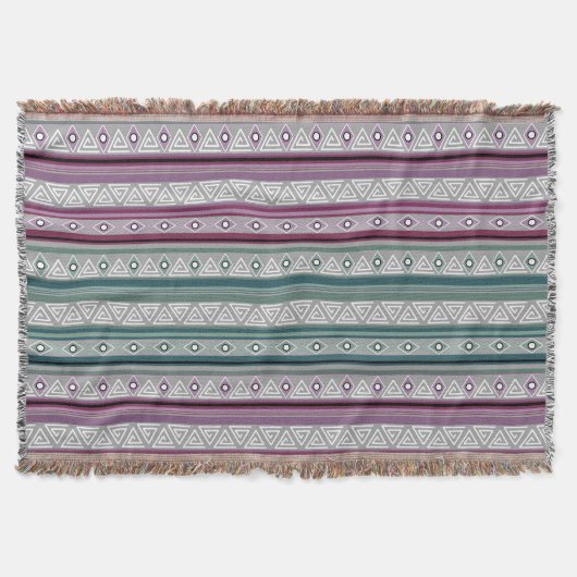 Couverture geometric ethnic tribal pattern of American Indian (Devant)