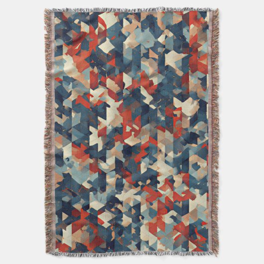 Couverture Geometric Mosaic in Blue and Red (devant Vertical)