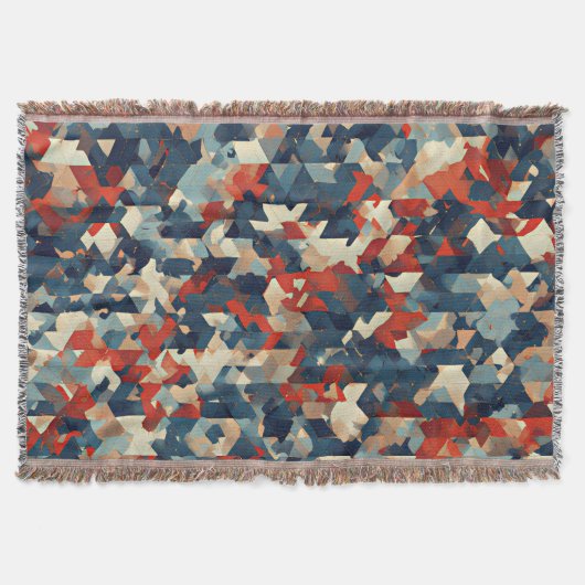 Couverture Geometric Mosaic in Blue and Red (Devant)