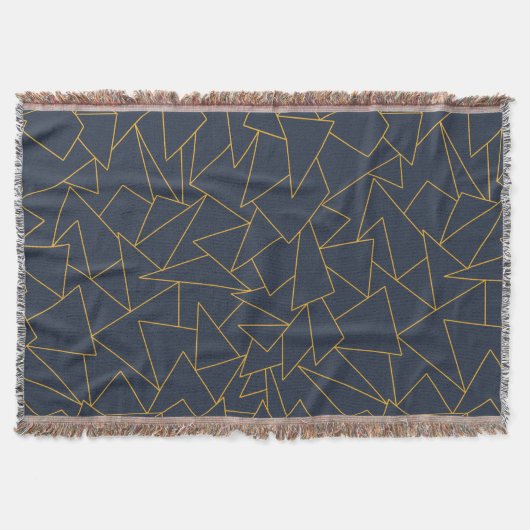 Couverture Géométrie bleu marine et or (Devant)