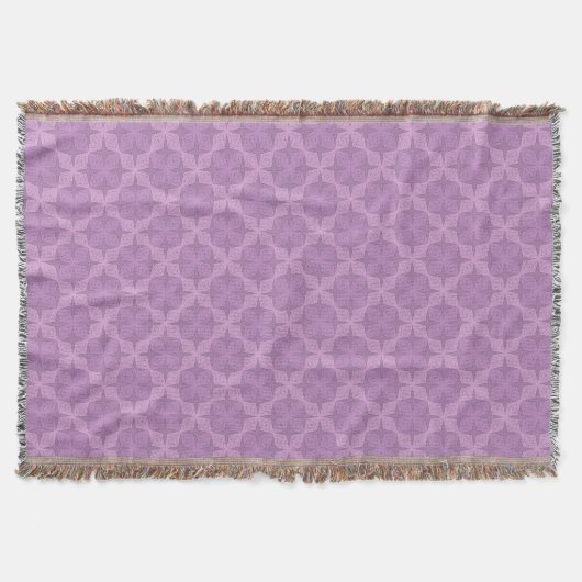 Couverture Géométrique fumé lilas art déco (Devant)