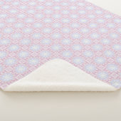 Couverture géométrique Pastel doux - Rose & Lavand (3/4)