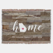 Couverture Géorgie État d'origine personnalisé aspect bois (Devant)