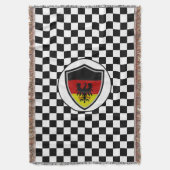 Couverture German flag-coat arms throw blanket (devant Vertical)