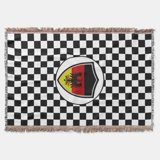 Couverture German flag-coat arms throw blanket (Devant)