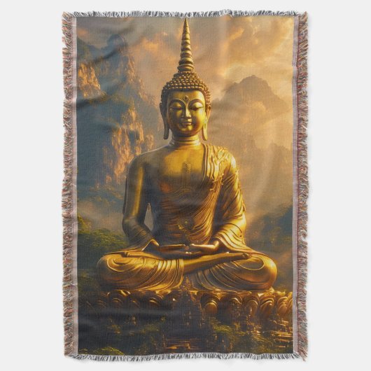 Couverture Gilded Seated Buddha Under a Sunset Sky (devant Vertical)